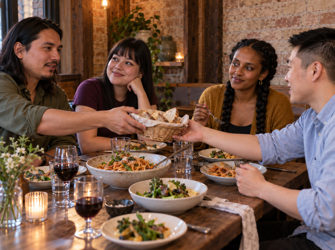A conversation around a shared table