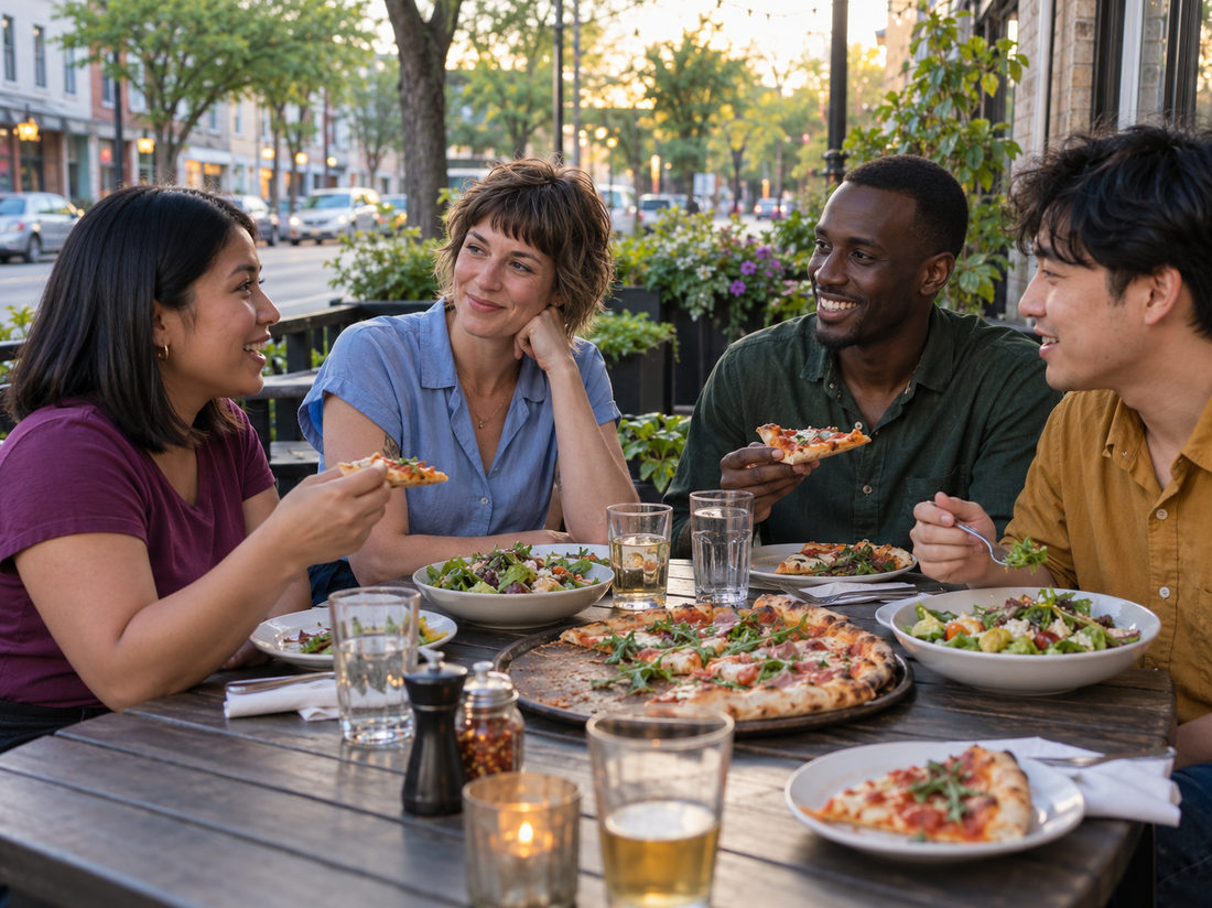 A table and an easy conversation