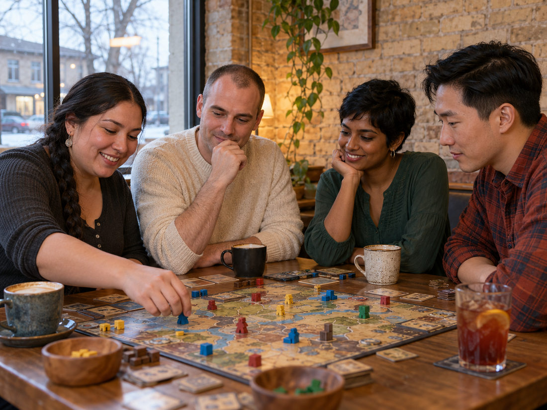 A friendly game starts a conversation